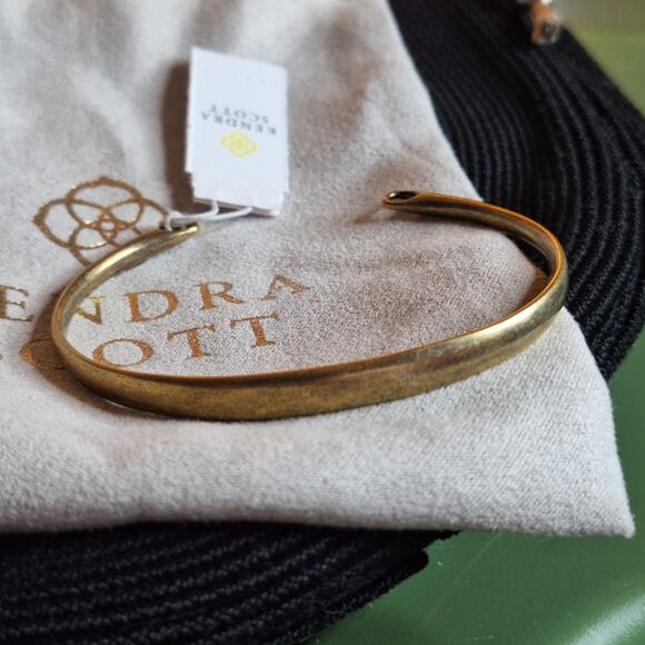 Kendra Scott Jewelry - Kendra Scott Pinch Cuff Bracelet Color Bar Bronze Classic Lightweight Minimalist